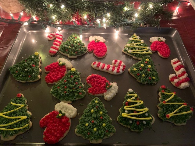 Some of the beautifully decorated cookies at the competition.