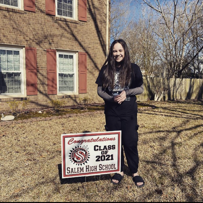 Lily Brown decided to graduate early when she found out that it was an option due to the 4x4 schedule.