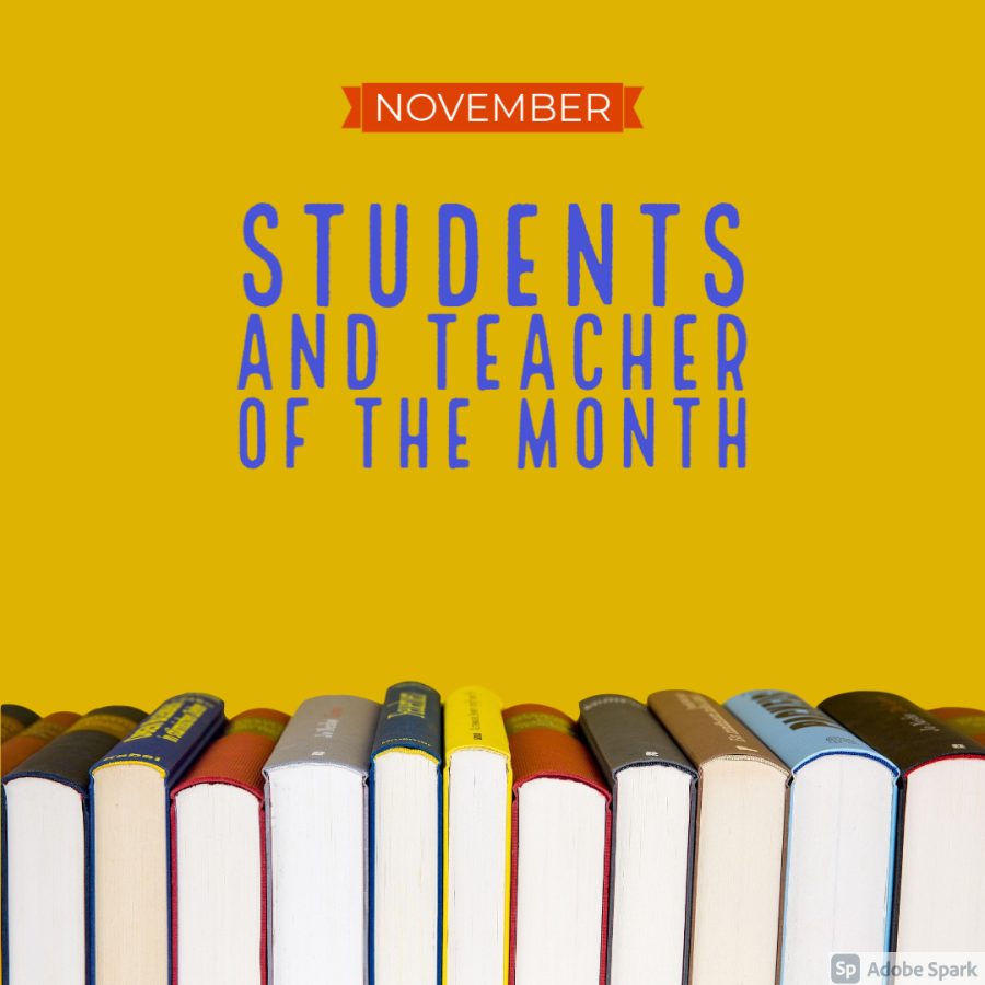 October students and teacher of the month