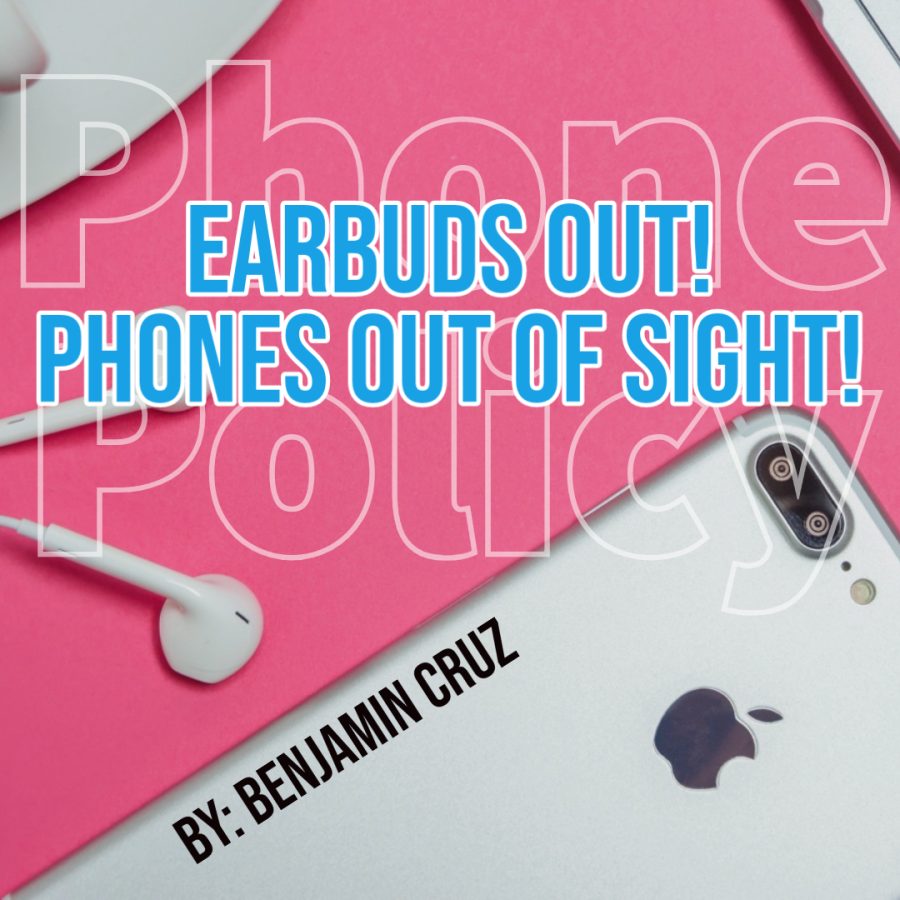 Earbuds out! Phones out of sight!