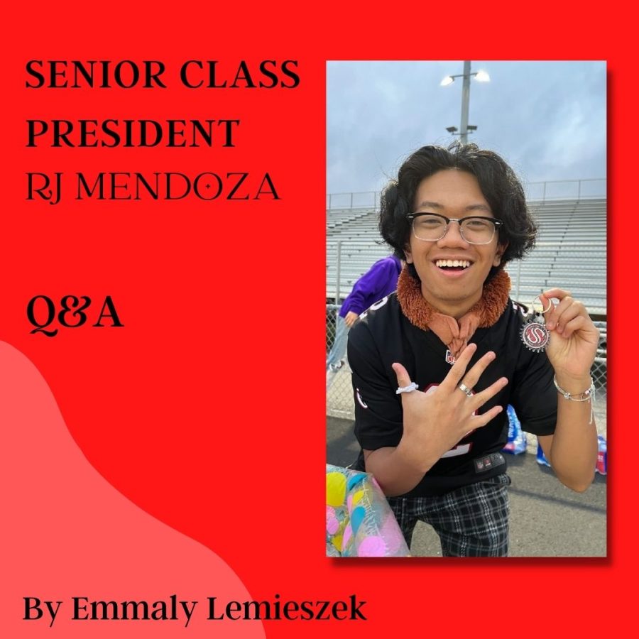 Senior class president Rj Mendoza