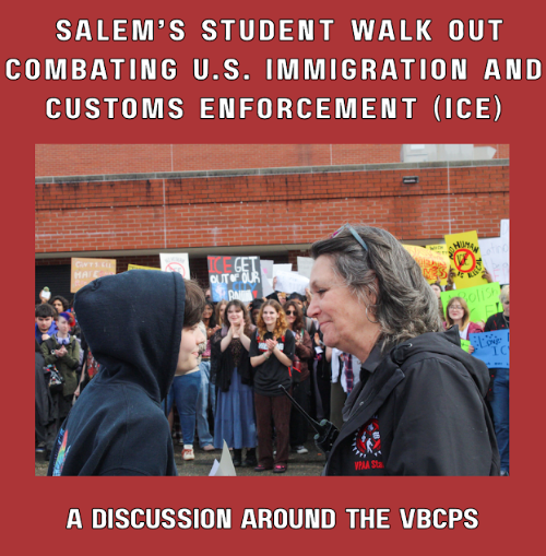 Student Walk Out Combating U.S. Immigration and Customs Enforcement (ICE)